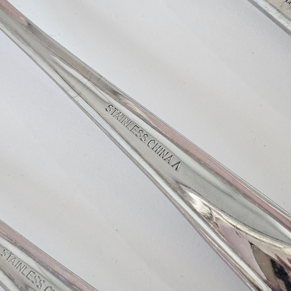 Stainless‎ China Silverware Set 10 Pieces Forks Knives Spoons Flatware - Picture 6 of 8